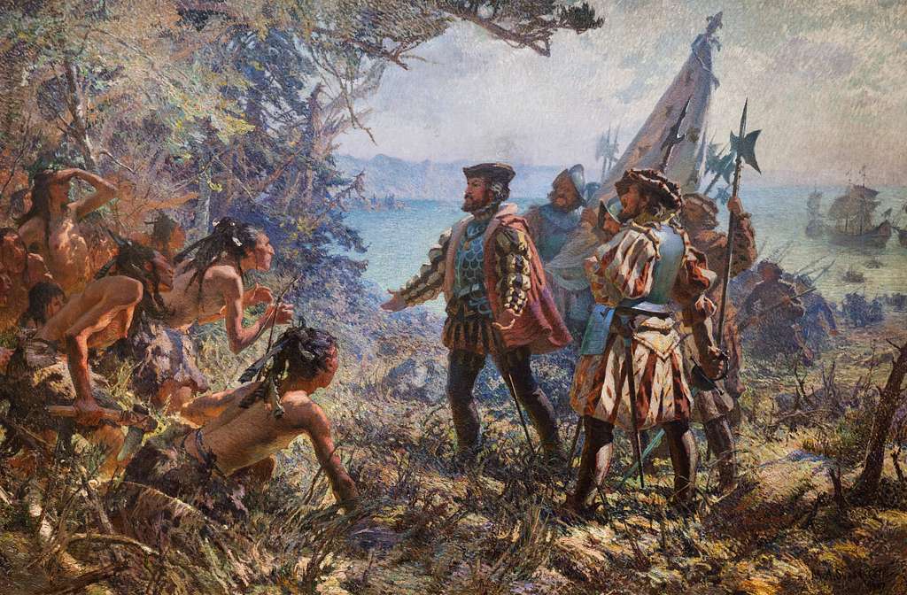 Colonizzatore e colonizzato devono comunicare. Come finirà? (spoiler, non bene per gli indigeni)